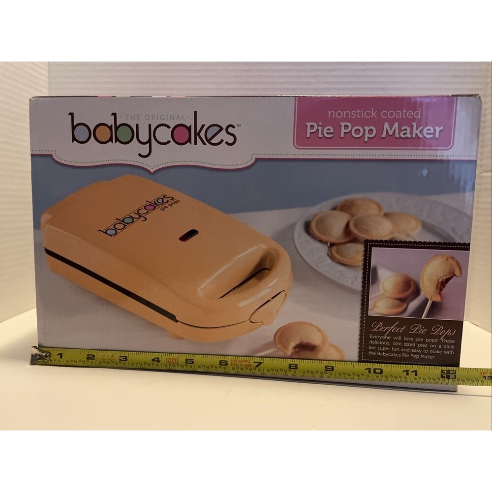 The Originals Babycakes Nonstick Coated Pie Pop Maker Yellow BRAND NEW!